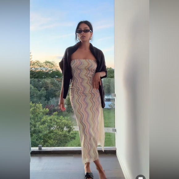 ZARA STRAPLESS TULLE DRESS - Picture 1 of 10